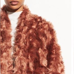Vince Plush Faux Fur Jacket